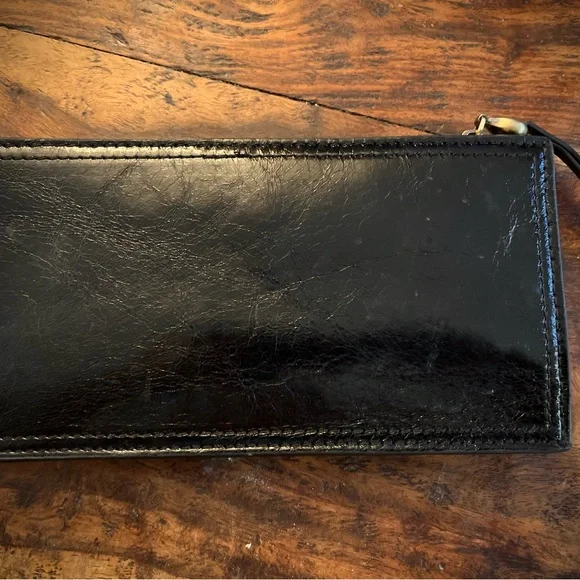 Hobo Black Soft Leather Wallet - Picture 2 of 6